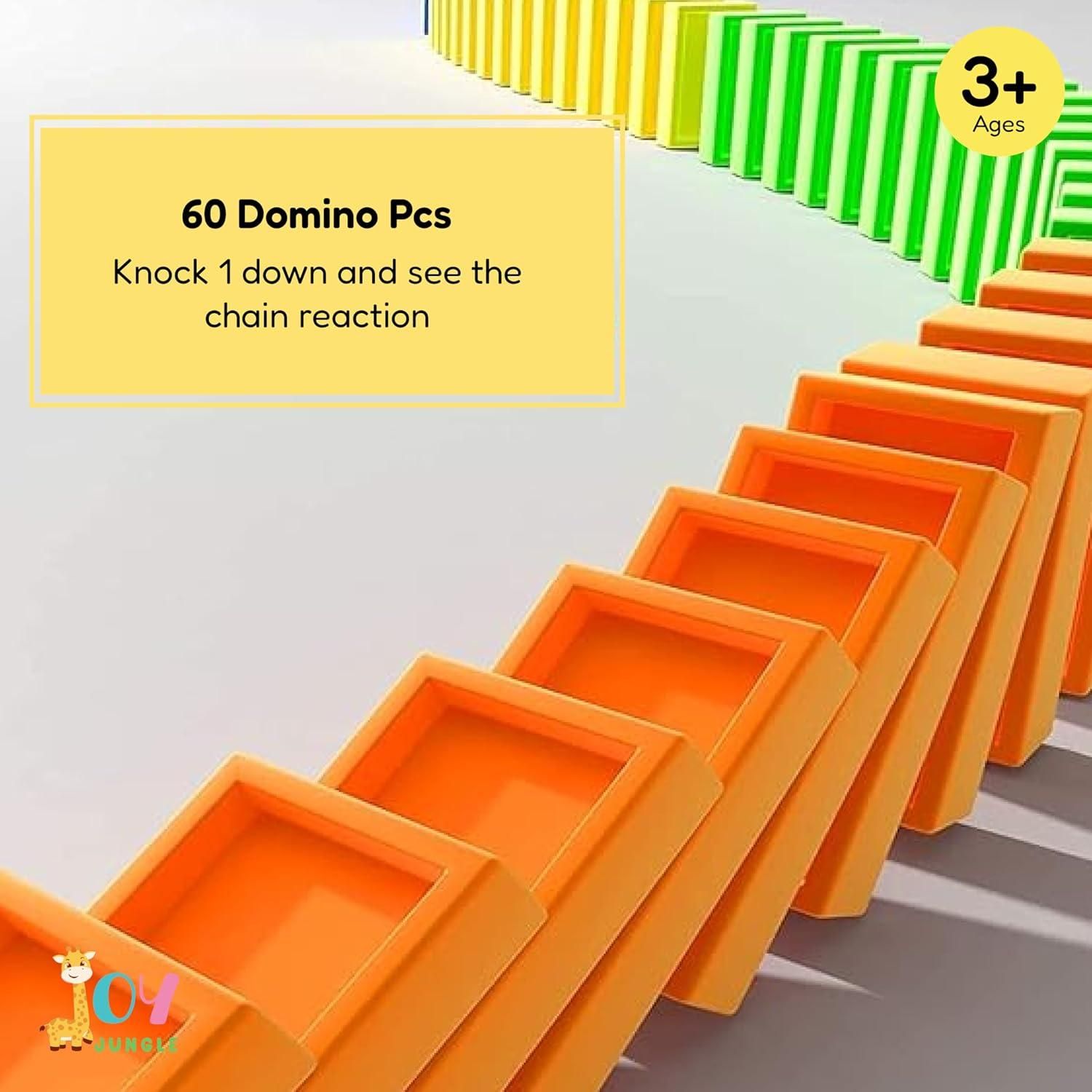 Train Toy Domino Set for Kids ? BPA-Free Plastic with Sound Effects