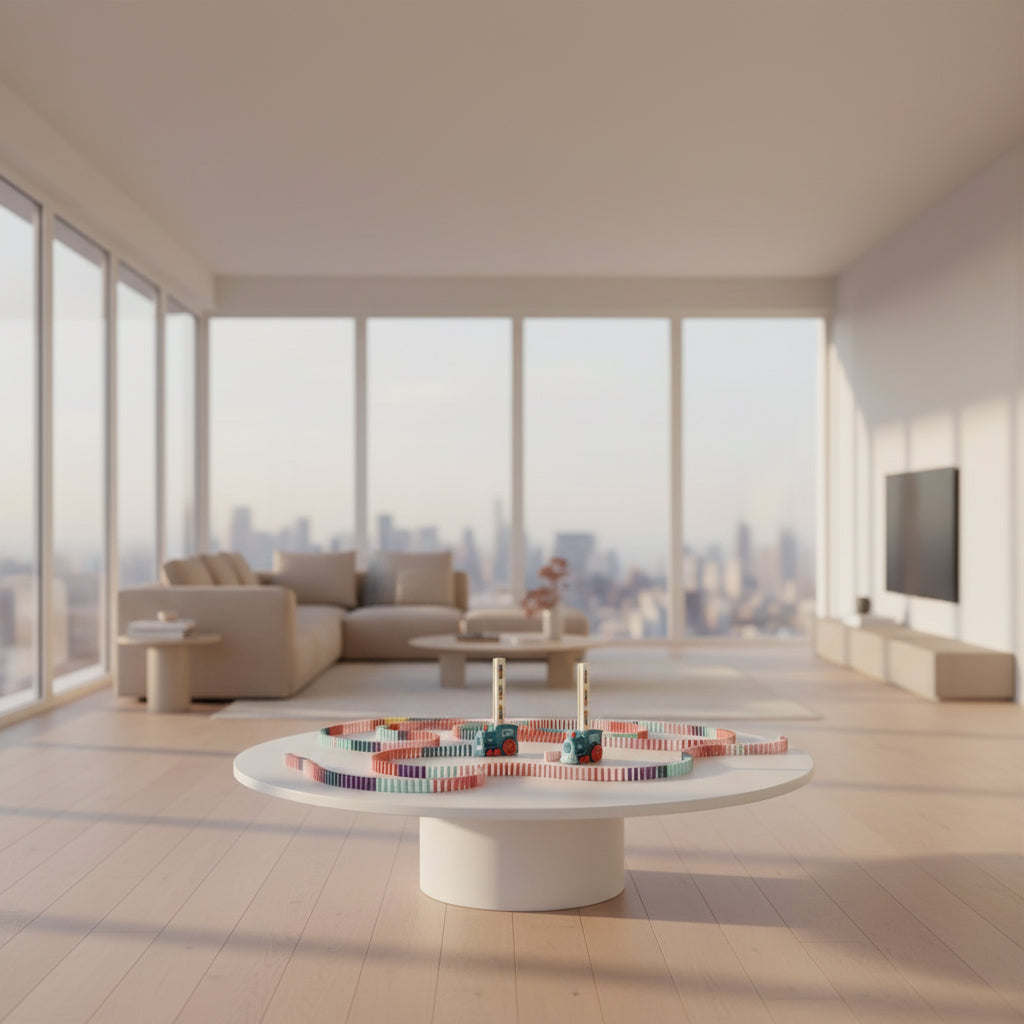 Train Toy Domino Set for Kids ? BPA-Free Plastic with Sound Effects